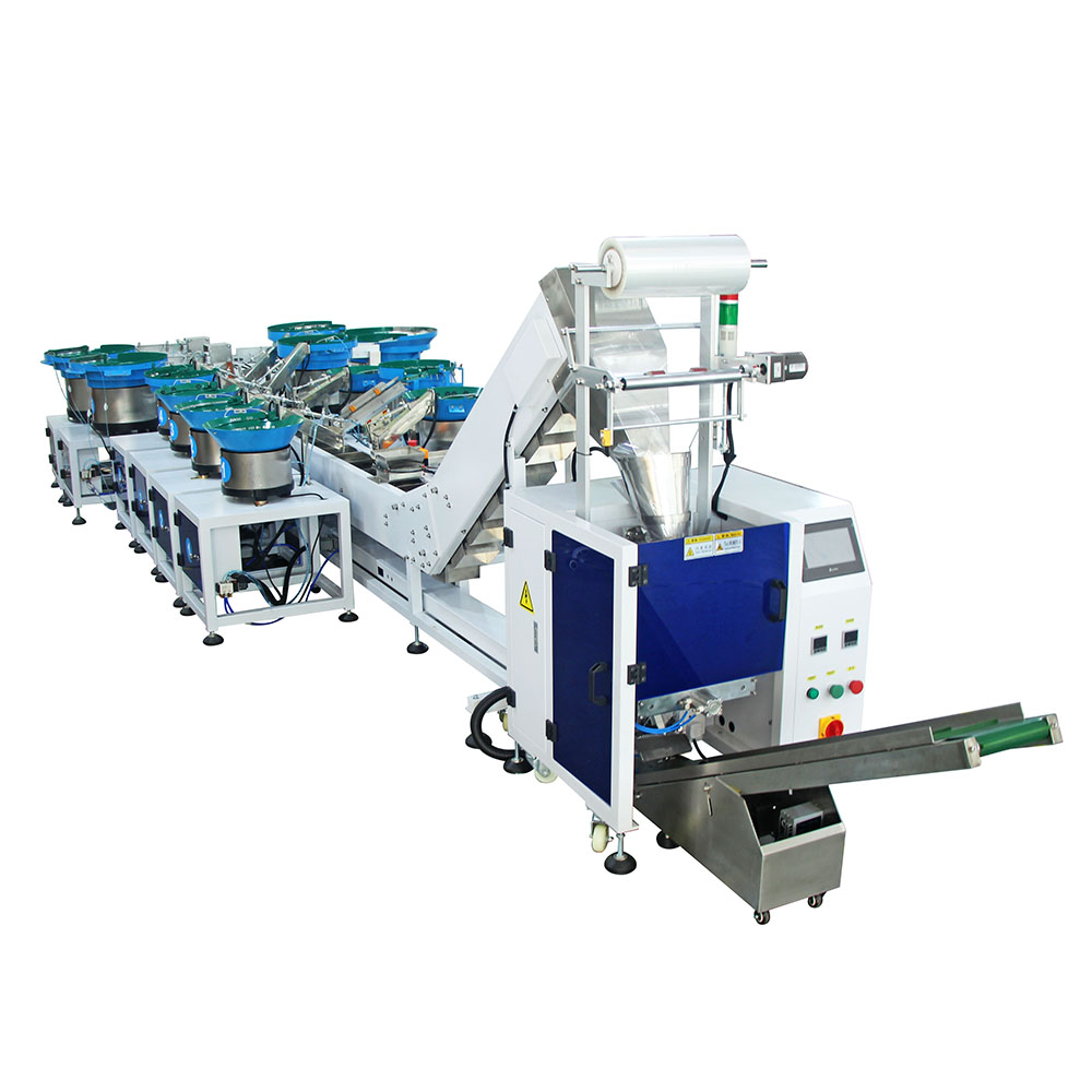 Automatic Bolts Nuts Nail Fastener Screw Counting Packing Machine With Vibrator Bowl Feeder