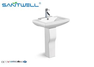 China European Design Bathroom Ceramic Wash Basin / Stand Pedestal Art Basin wholesale