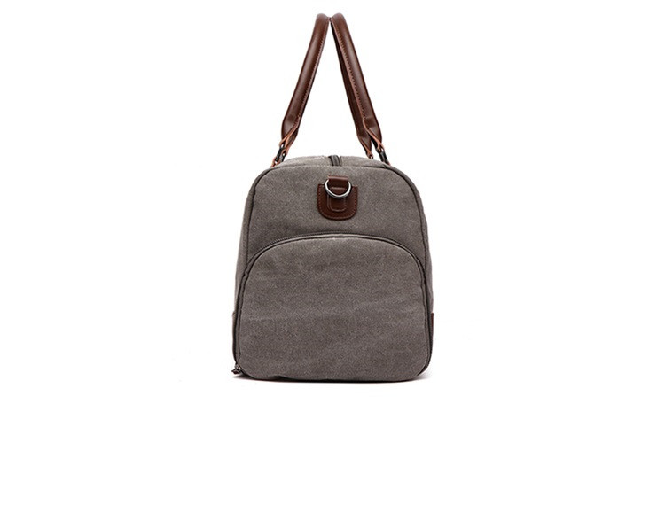 Custom Ladies Microfiber Leather Canvas Tote Bag Women Weekender Duffle Bag