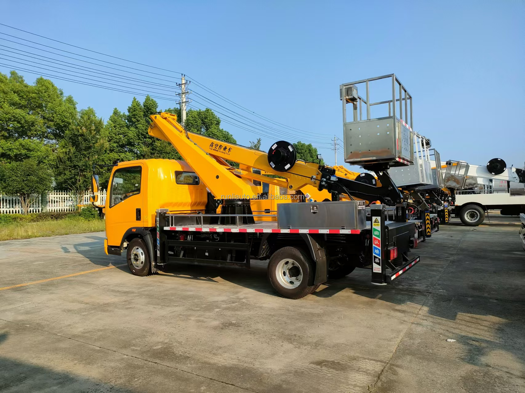 China Factory Supply16M Customized Sinotruk Howo High Altitude Operation Truck Telescopic Boom Bucket Aerial Work Platform Truck
