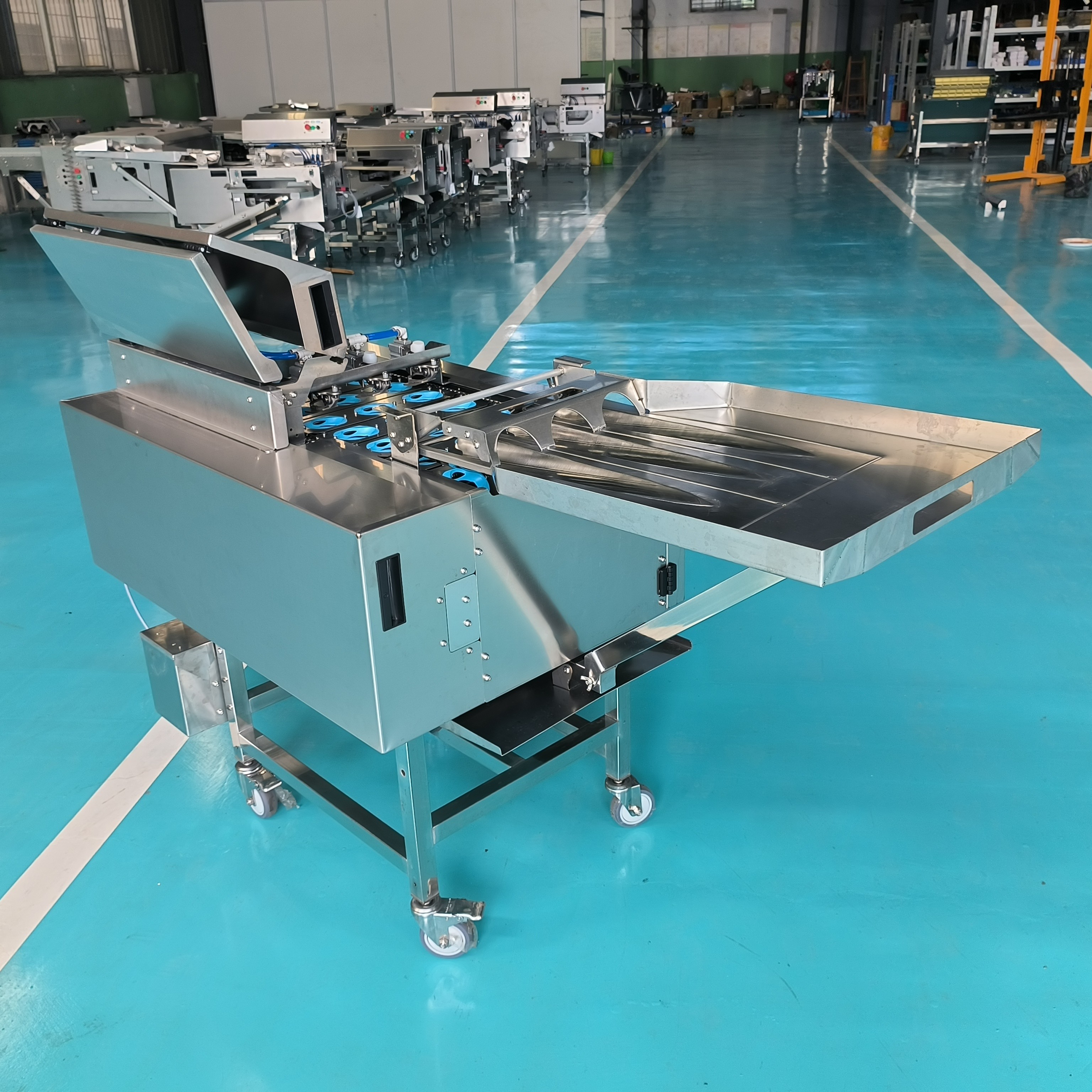 Three Row Egg Beating Machine + Shell Breaking System Integrated Egg Processing