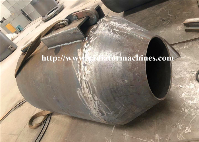 Rotary Type Mini Metal Melting Furnace Diesel Oil Fired 600Kgs Long Life Time