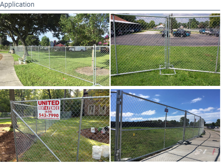 Anti Rust 1.83m High Construction Safety Fence Panels Portable