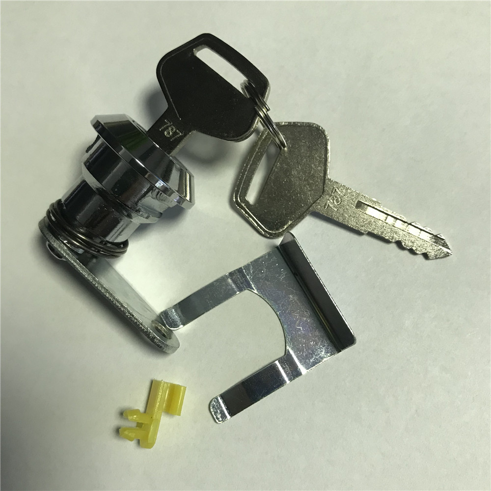 Excavator Door Lock Core PC200 PC210 PC240 PC360-7 Cab Door Lock Safety Key Parts