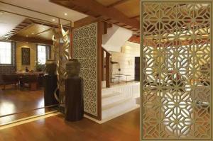 China Mirror Copper Stainless Steel Room Dividers For Hotels/Villa/Lobby/Shopping Mall wholesale
