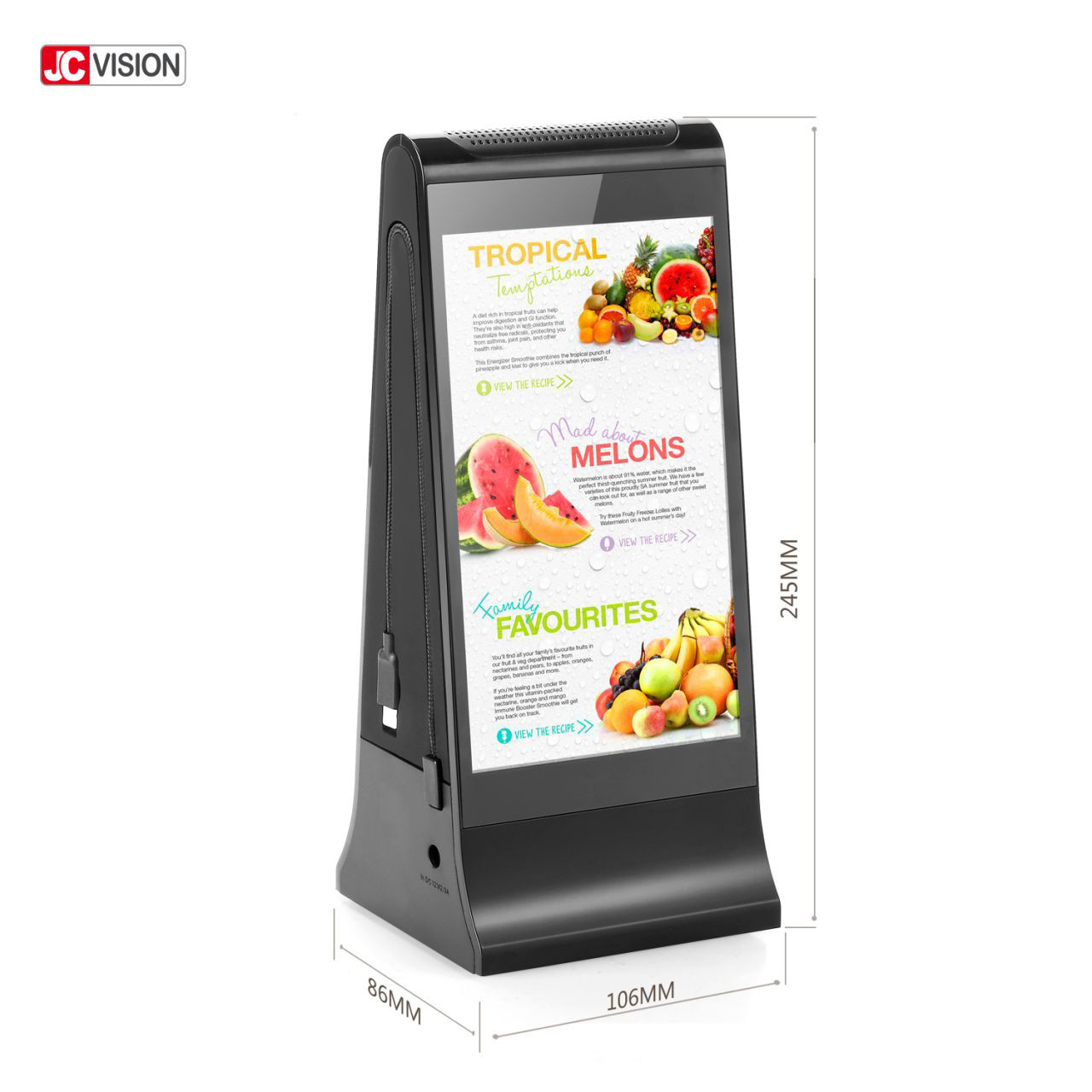 WiFi Control Table Top Digital Signage Table Power Bank 1 Year Warranty