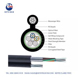 China GYTC8S Aerial Armored FTTH Optic Fiber Cable wholesale