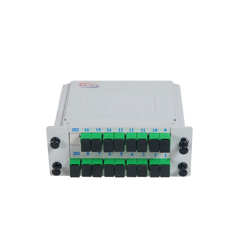 Coloured PLC Splitter 1X16 Fiber Separation SC APC Assette Type