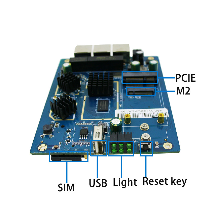 1200Mbps Unlock WS1209 5G Wifi Router PCB With FireWall / QoS / VPN Function