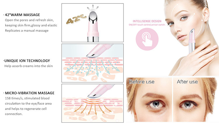 Electric Portable Heated Sonic Face Massager Anti Aging 5V 1A