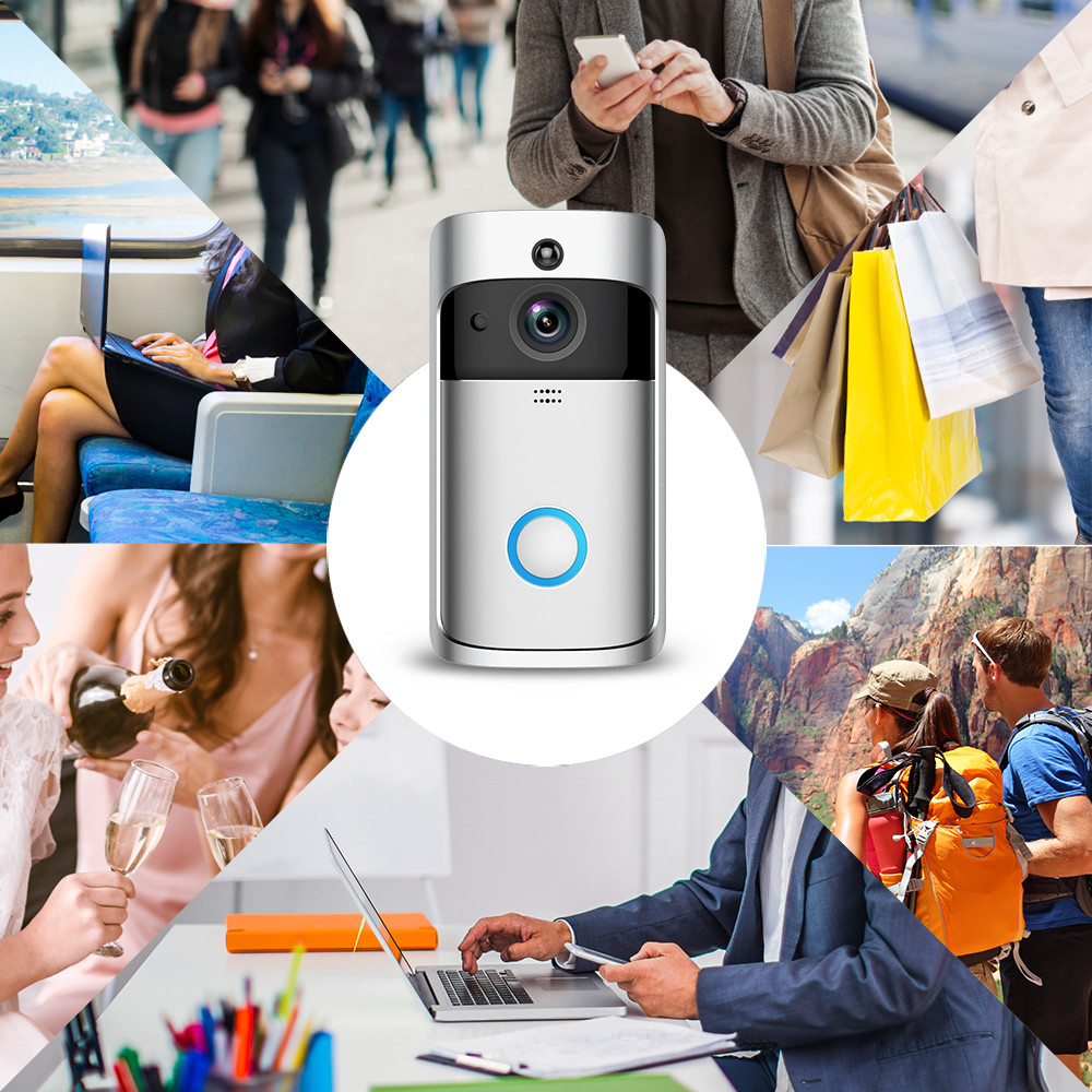 HFSecurity RD01 Wide Angel WIFI VIsua Real Time Two Way Audiol Door Bell