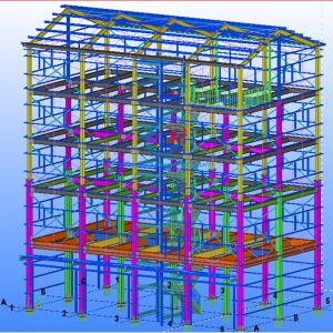 China High Strength Architecture Steel Construction Multi Storey Steel Frame Construction wholesale