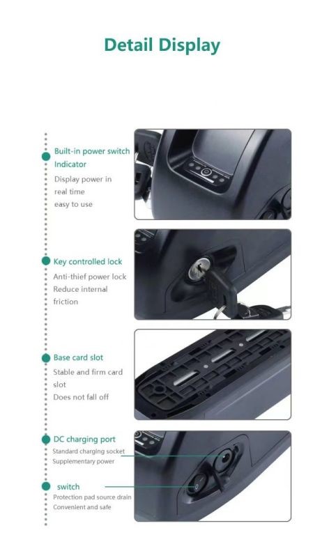 High Output Power 230W 500W 700W 1000W Grade A 18650 Redar Electric Bike Battery With Bluetooth For E-Bike/E-Scooter