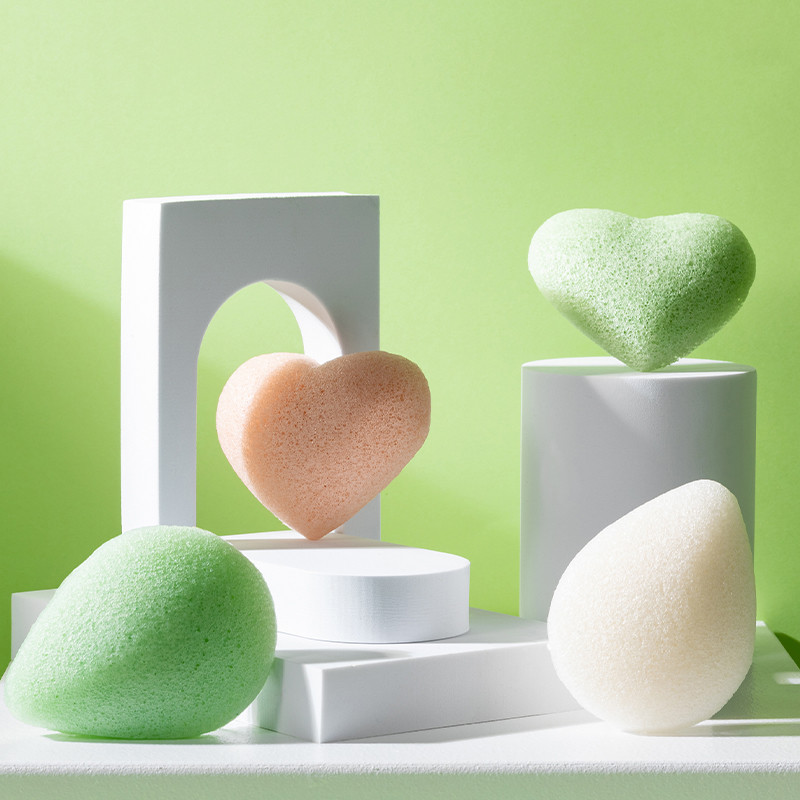 Colorful Konjac Facial Sponge Wet Dry Gentle Facial Sponge