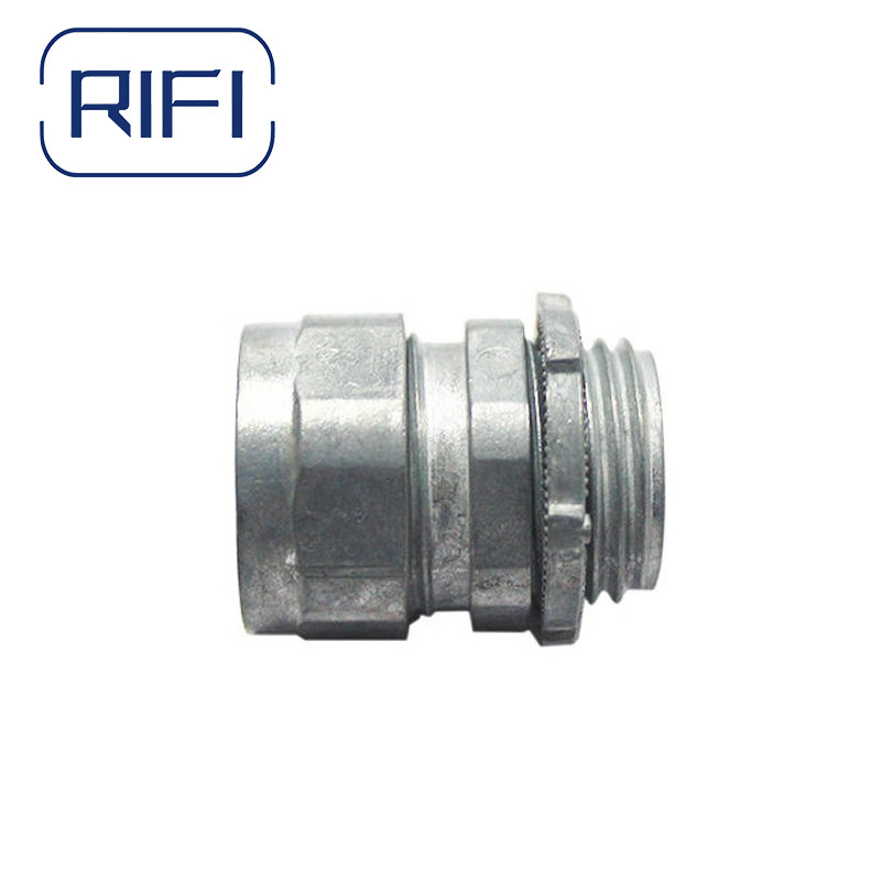 RIFI-EMT Compression Connector Zinc Used To Join EMT To EMT Or A Enclouse