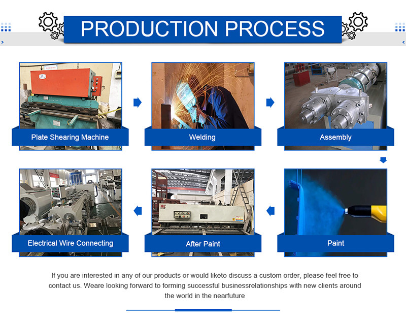 16 - 110MM PVC Pipe Extrusion Line Plastic Pipe Making Machine