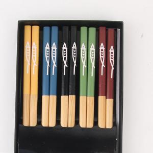China Household Ridge Pattern Reusable Wooden Chopsticks Japanese Portable wholesale