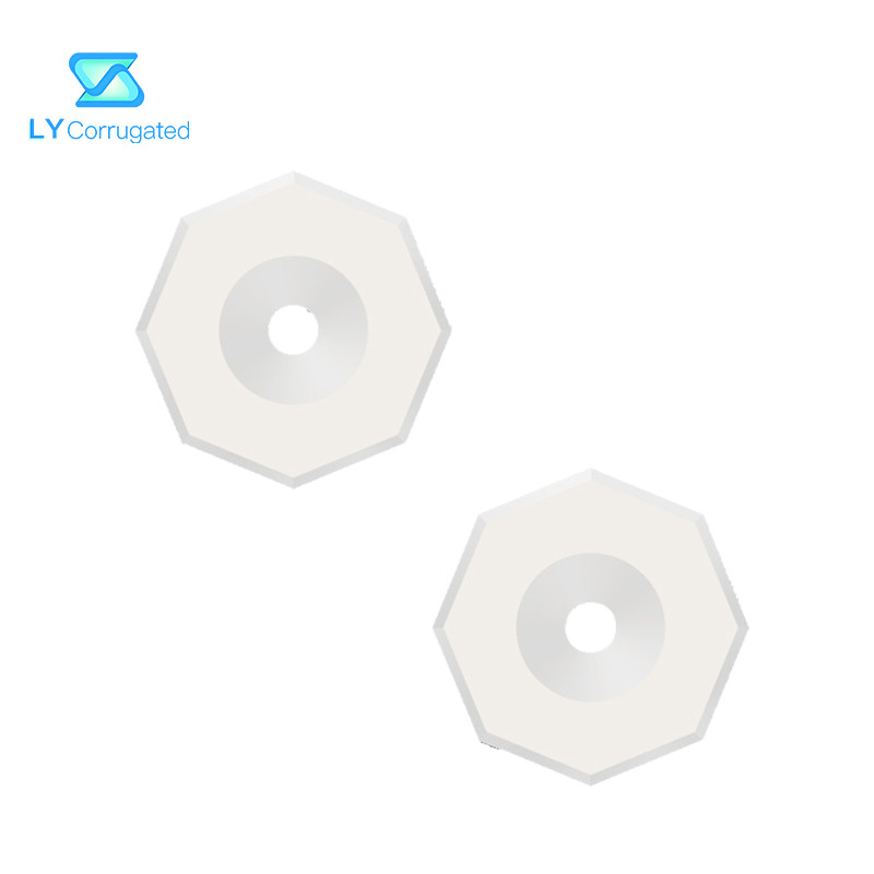 White Industrial Cutting Blade Double Sided Cashmere Fabric Cutting Machine Nano Ceramic Octagonal Blade