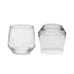 SGS Ice Cream BPS Free 330ml Engraved Glass Coffee Mugs