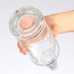 550ml/700ml/750ml Wine Red Wine Spirits Glass Bottle with Screw Cap Big Belly