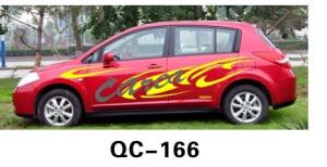 China Custom UV offset printing Waterproof Car Body Sticker QC-166H wholesale