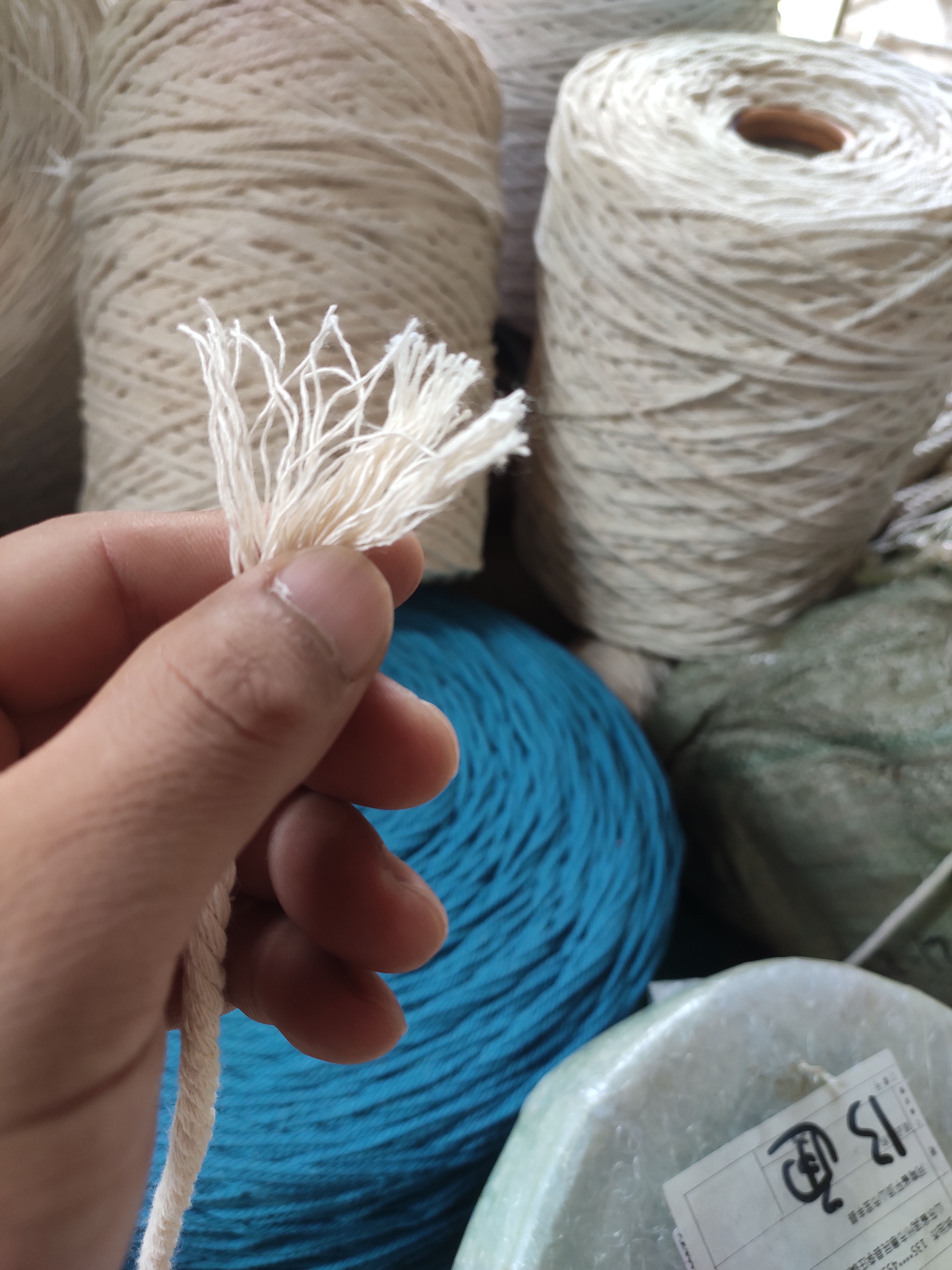 3 Strand Twisted Macrame Cotton Rope 2mm-60mm Specifications for Creative DIY Projects