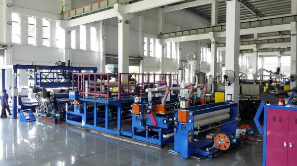 4 Meters Wide PP/ TPU/ PVC Sheet Laminating & Coating Prodution Line 100-400kg