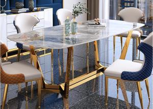 China Restaurant Marble Style Dining Table wholesale