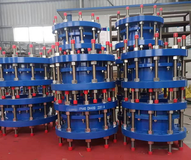 Hot Sale Double Flange Pipe Expansion Joint Carbon Steel Or Ductile Iron Di Telescopic Dismantling Joint