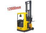 Electric Mast Narrow Aisle Truck 12000mm Lifting Height Reach Type Yellow Color