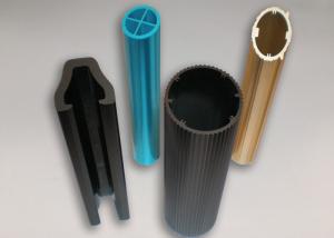 China T5 / T6 Anodized Aluminium Tube Profiles Powder Coated Aluminium Channel wholesale