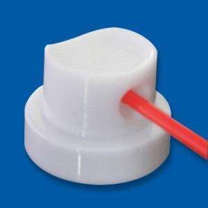 China Chemical Resistance Aerosol Plastic Cap With 120mm Extension Tube wholesale