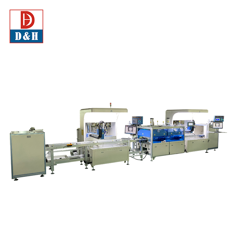Polywood Case Vacuum AB Component Epoxy Potting Machine For Electric Motor Production Line