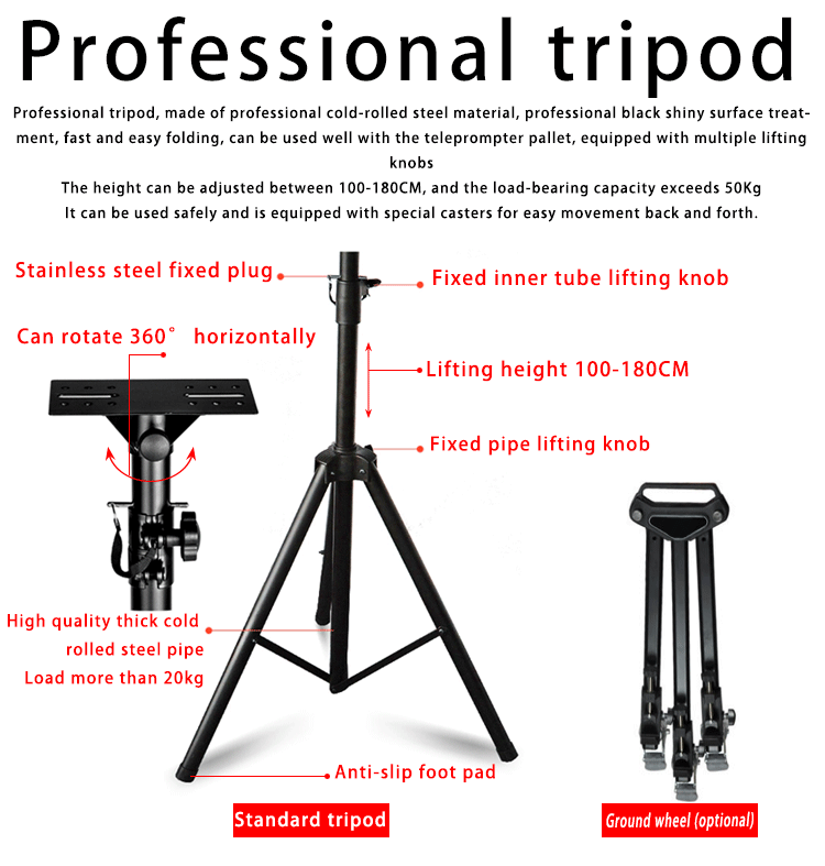 20 inch Private Mold Teleprompter for Interview Live Broadcast TV Broadcast Equipment