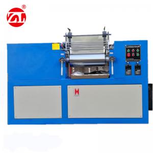 China Blue Color Rubber Testing Machine / Lab Two Roll Mill 160 * 350 mm Roller Size on sale