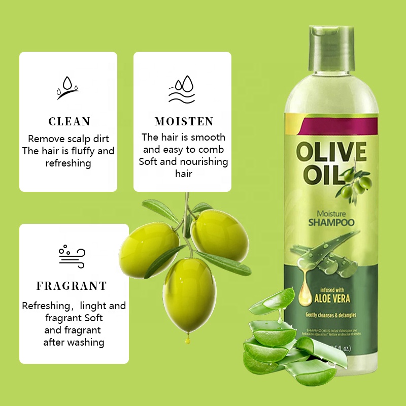Organic Olive Oil Hair Shampoo and Conditioner for Black Women Lightening Formula