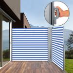 Windproof Retractable Side Awning Shade Cover Strong Impact Resistance