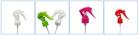 Various Colors PP Mini Trigger Sprayer Customized Tube Length