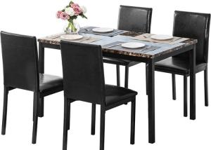 China Faux Marble Top Contemporary Dinette wholesale