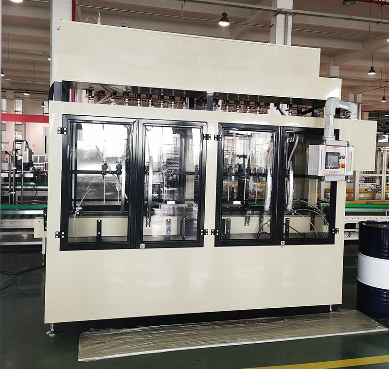 100ml-1L 16 Nozzles Fully Automatic PLC controlled Chemical Filling Machine For bleach