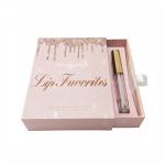 Paperboard Pink Gift Cosmetic Packaging Boxes Lipstick With Drawer