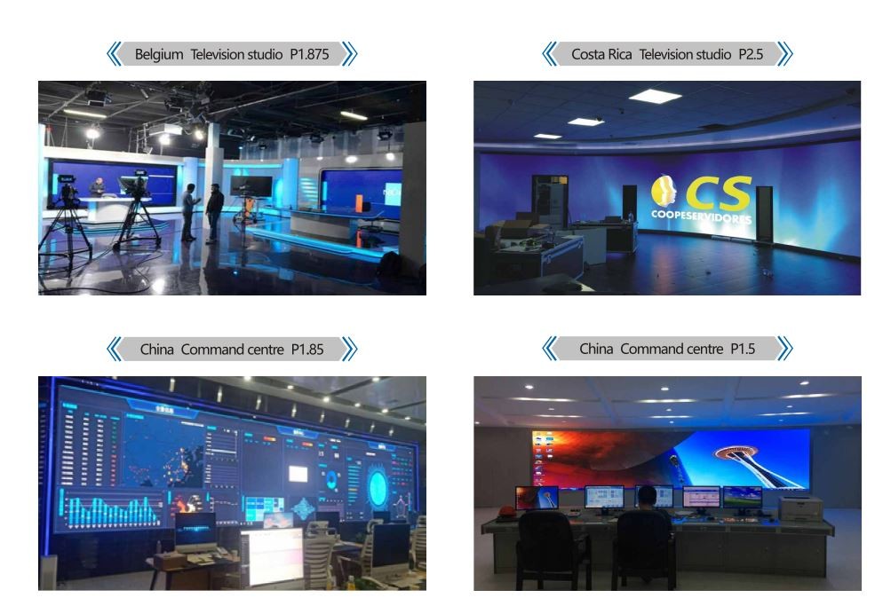 SDK Function Front Maintenance Indoor LED Screen Panels P1.56 P1. 875 With 4K Resolution Display