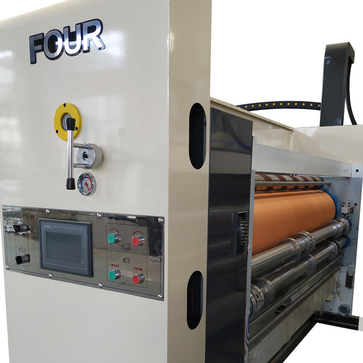 High Speed Rotary Flexo Folder Gluer Slotter Inline With Die Cutter