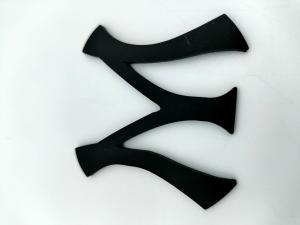 China Inkjetprinting Custom Logo Label Stickers PVC Material Viscose Shape wholesale