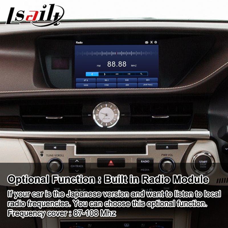 8+128GB Lsailt Android Navigation Video Interface For Lexus ES 350 300h 250 200 XV60 Mouse Control 2012-2018