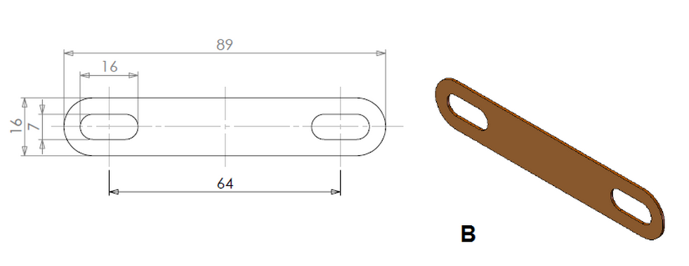 Copper / Bronze Cable Earth Link For Cable Tray Laddle Trunking 72mm 89mm Length