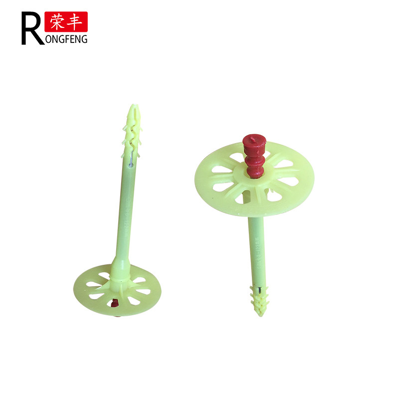 55mm Disc Building Wall Fixings 8x95mm Plastic Insulation Anchors