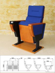 China Steel Thickness 2.2mm Folding Cinema Seats , OEM Waterproof Church Auditorium Chairs wholesale