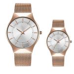 44mm 36mm Couple Watches Quartz Goldtone Silvertone Male Female Set