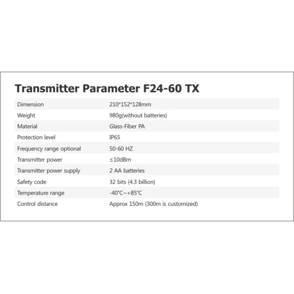 Telecrane F24-60 Joystick Remote Control Rc Joystick RF Industrial Wireless